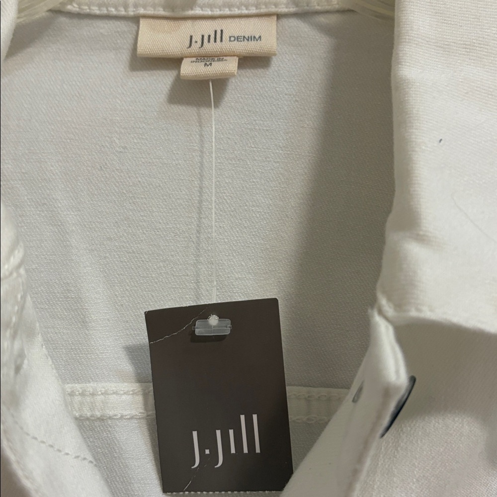 Brand new with tags JJill White Denim Jacket - Picture 3 of 3